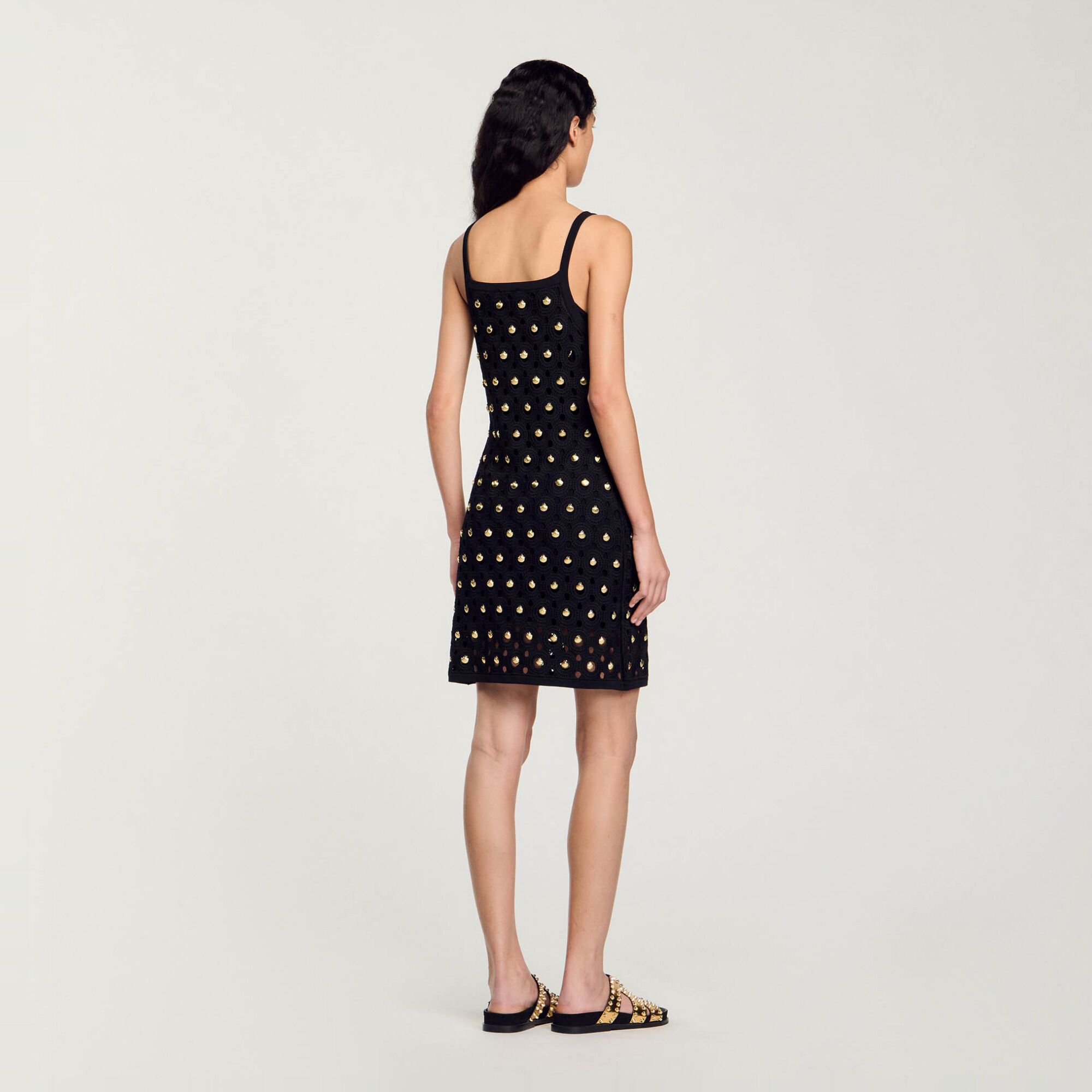 Kurzes Kleid mit Muschelbehang