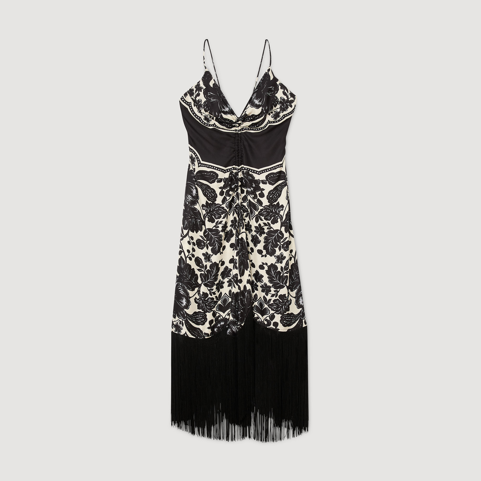 Langes Kleid mit Blumenprint