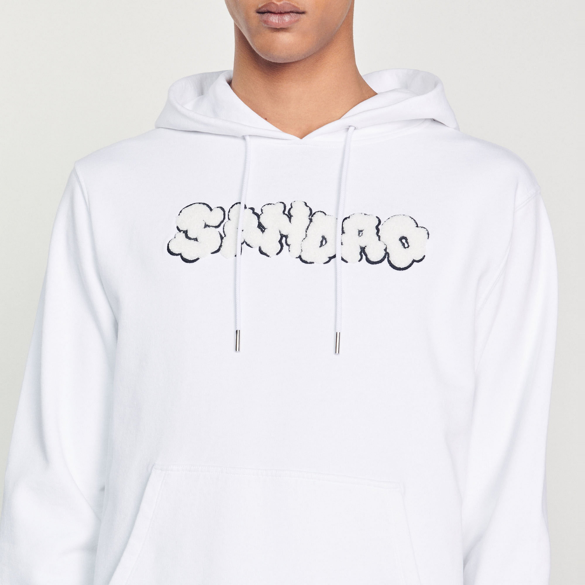 Hoodie mit Sandro Stickerei