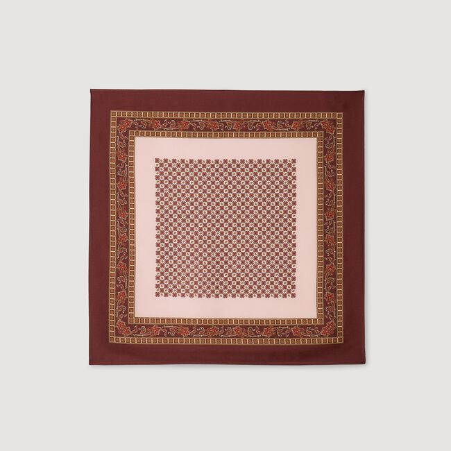 Foulard mit platziertem Print