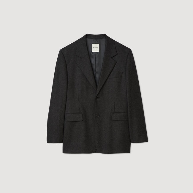 Anzugjacke aus Wolle