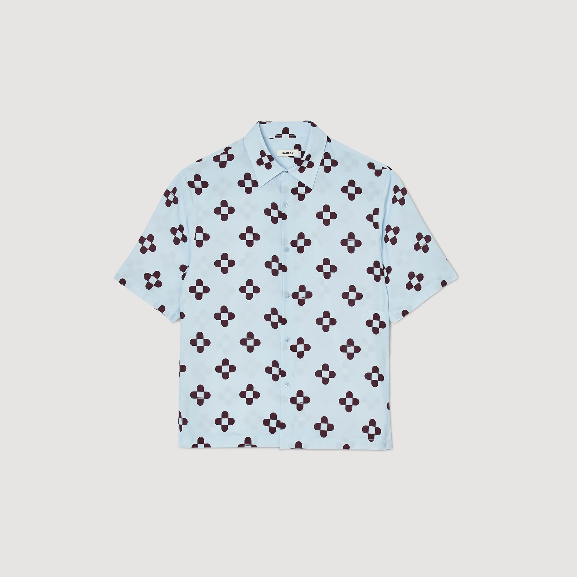 Cross Flower-Kurzarmhemd - Herren | Sandro