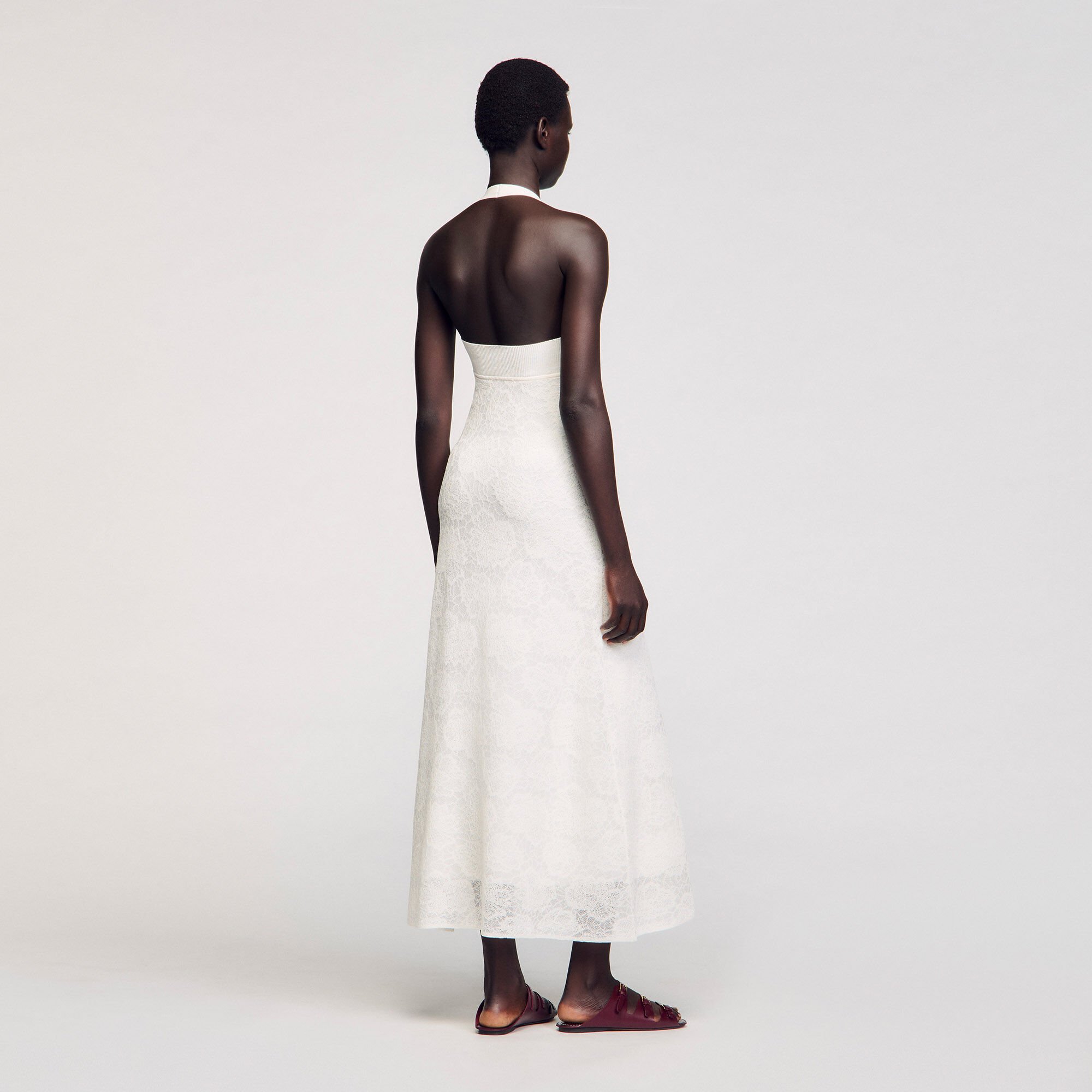 Langes Strickkleid