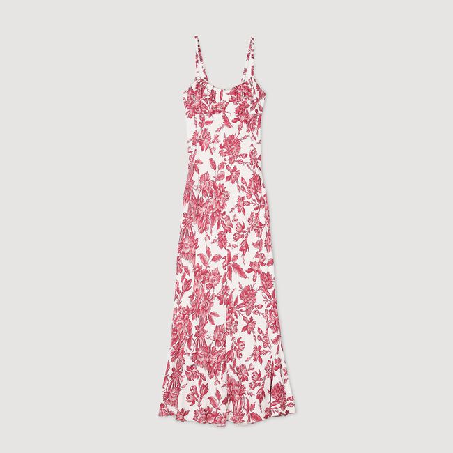 Langes Kleid mit Blumenprint