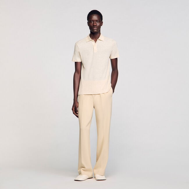 Poloshirt aus Leinen