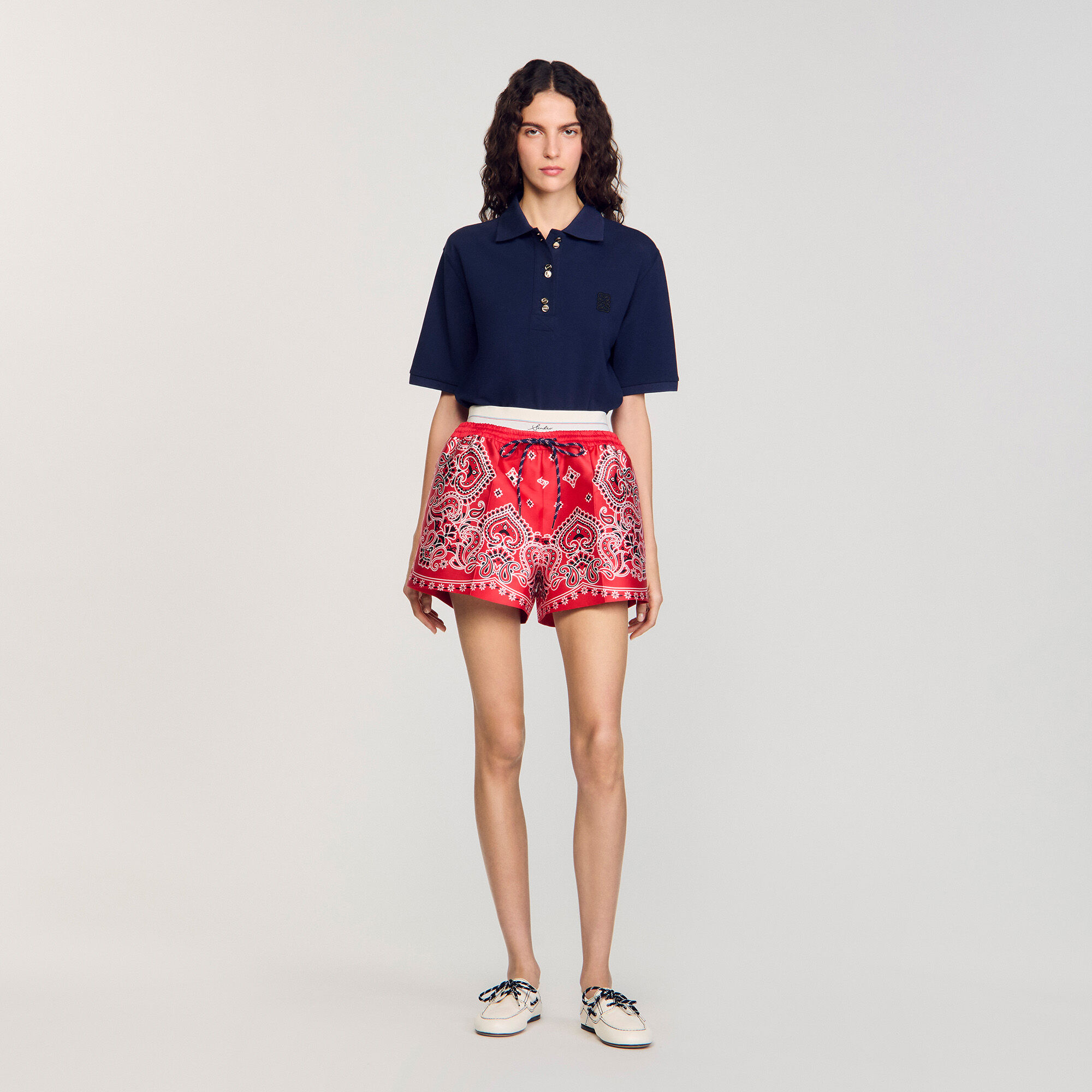 Shorts mit Bandana-Print