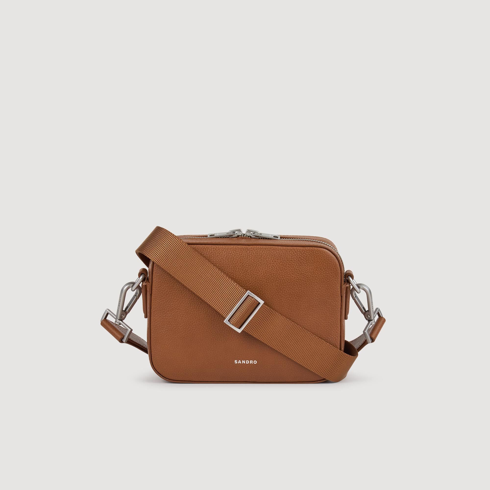 Kleine Tasche aus genarbtem Leder