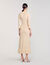 Langes Strickkleid mit Strassbesatz