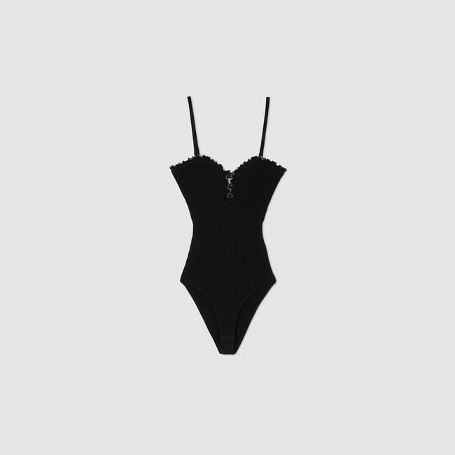 Bustier-Body aus Strick