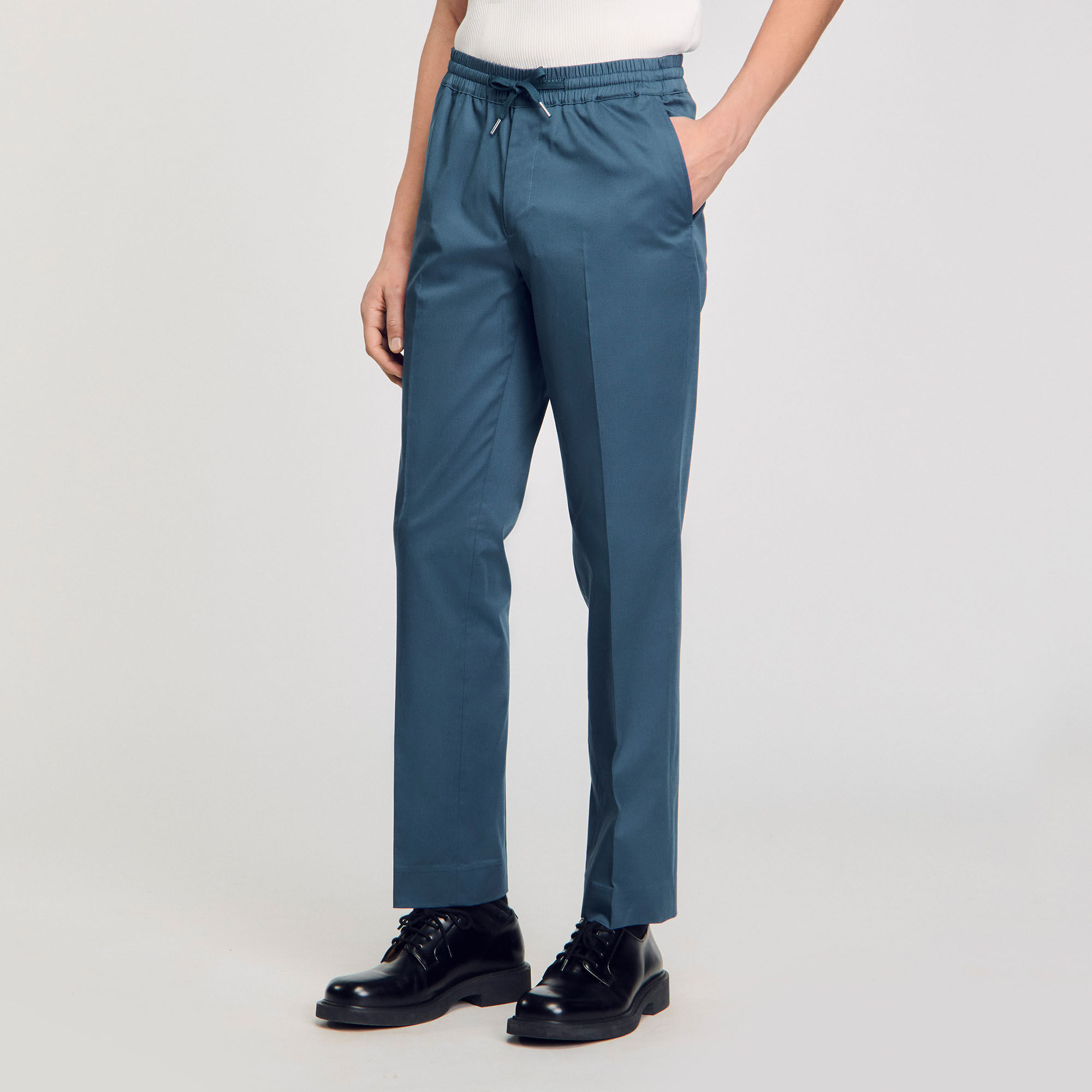 Elastische Hose mit geradem Schnitt