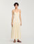 Langes Plisseekleid