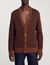 Cardigan mit Square-Cross-Jacquard