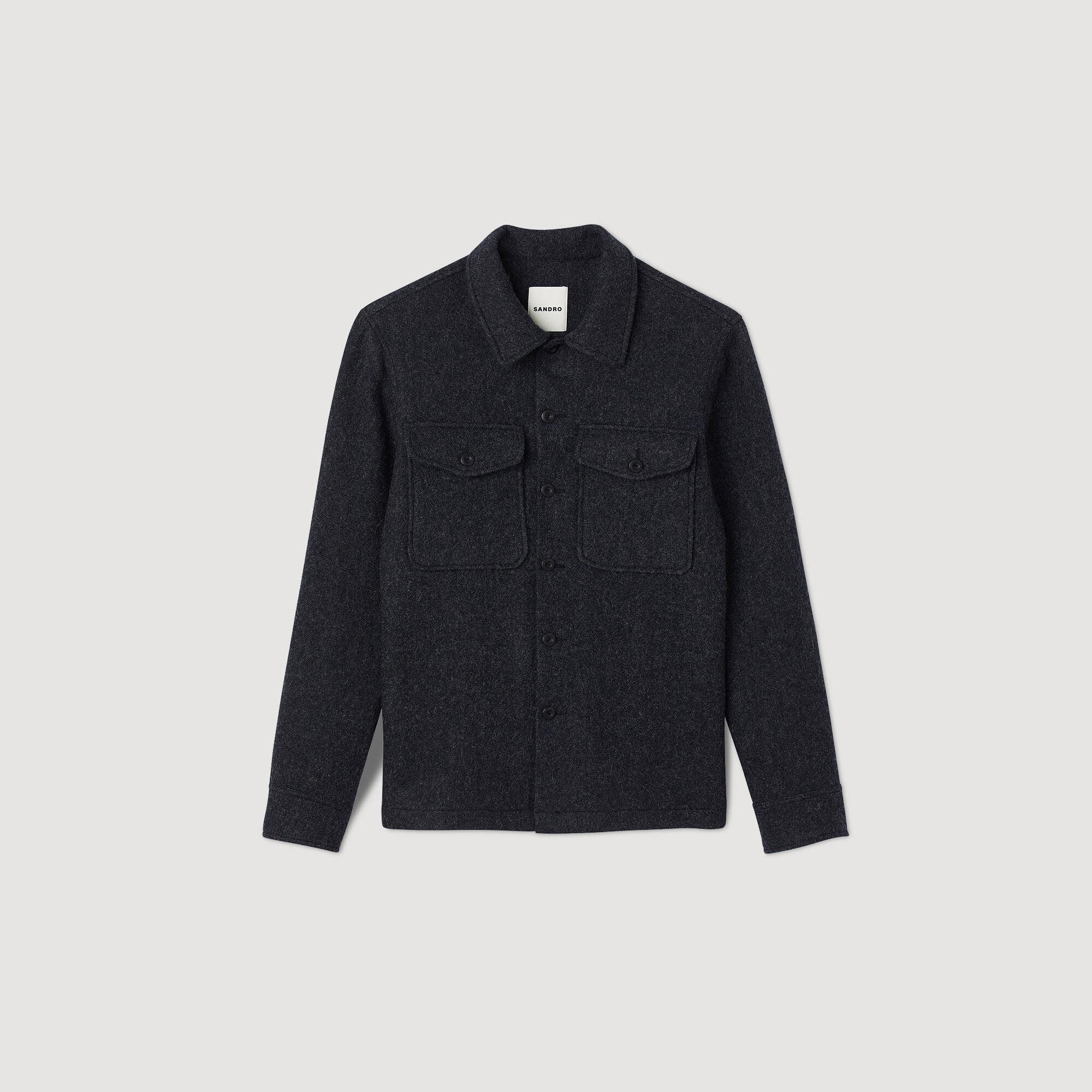 Overshirt aus Wolle