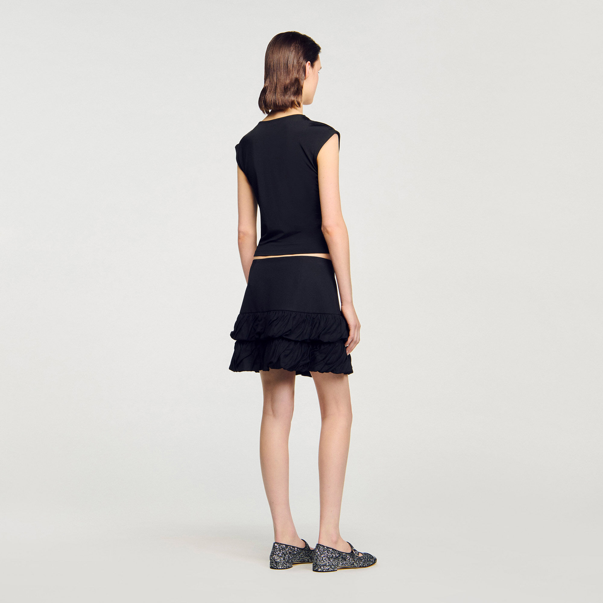 Drapiertes T-Shirt