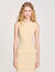 Langes Strickkleid mit Volants