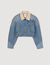 Jeansjacke mit Nieten