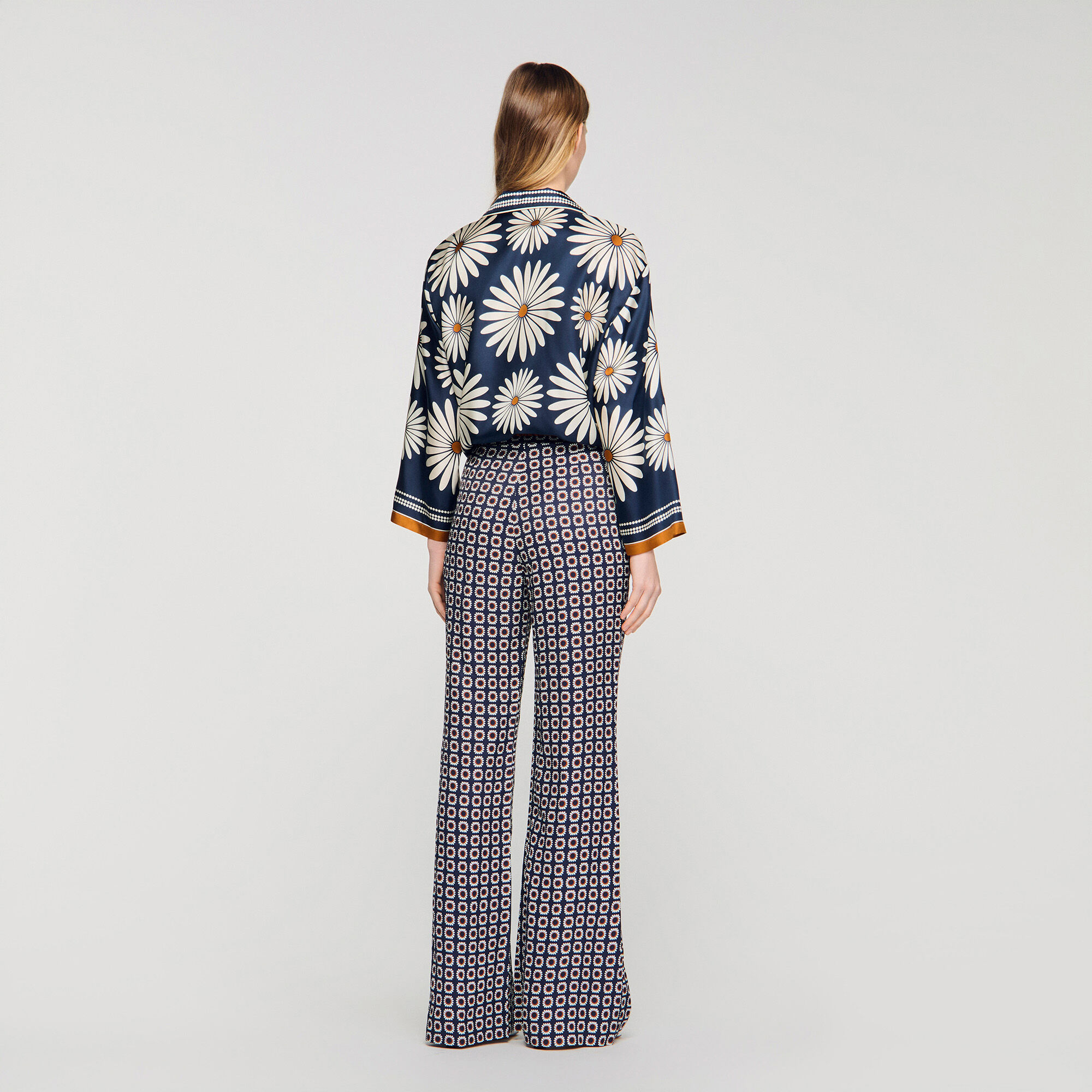 Seidenhemd mit Blumenprint