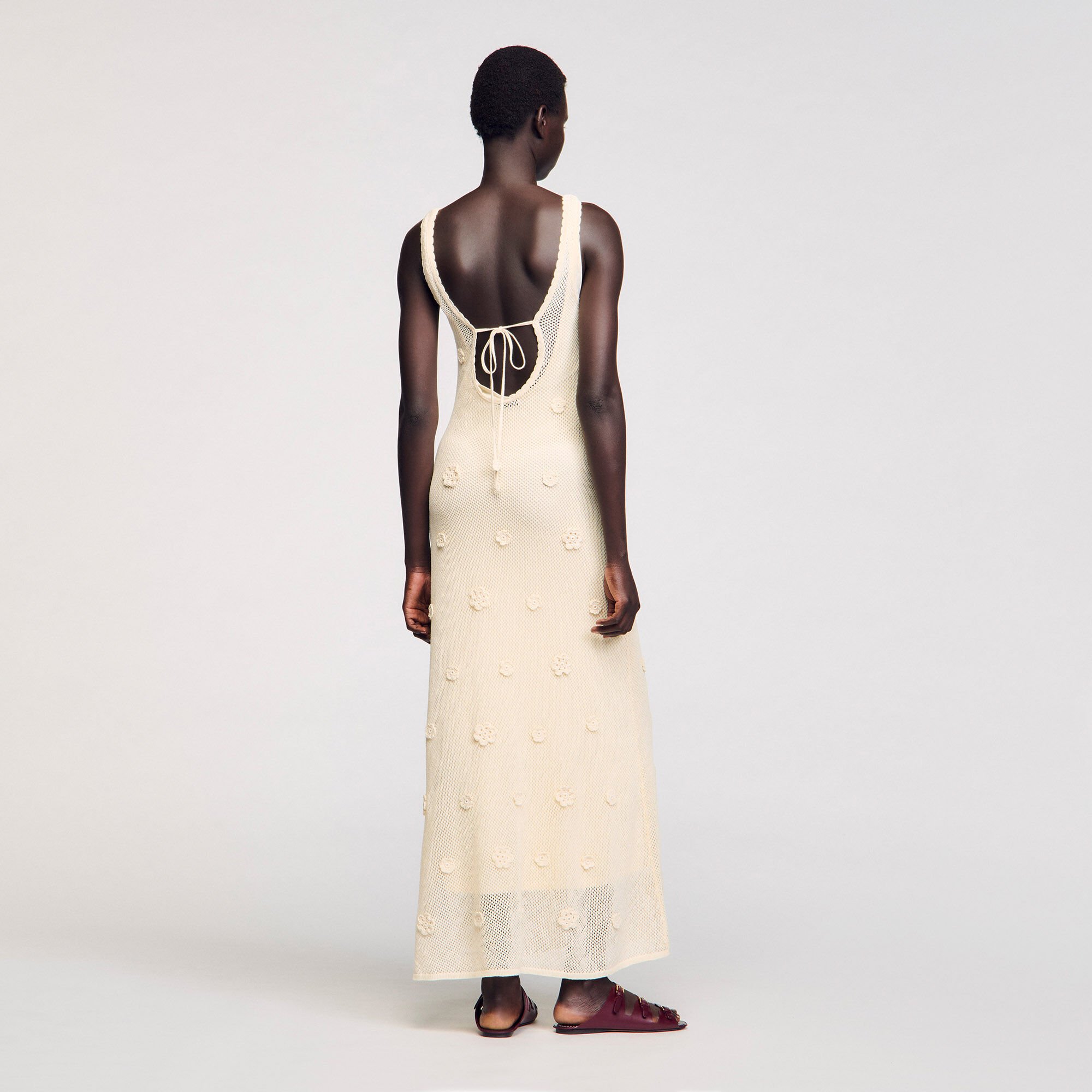 Langes Strickkleid