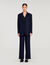 Gestreifter Blazer mit Strass