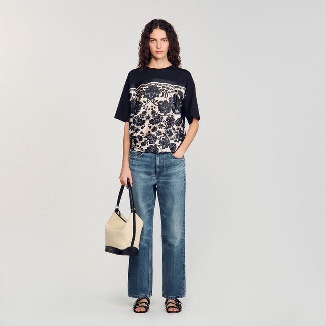 T-Shirt mit Blumenprint