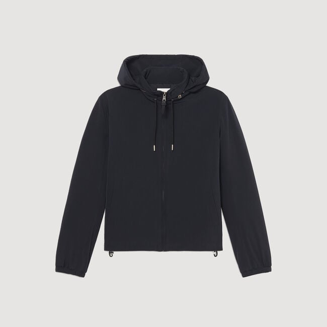 Reißverschluss-Blouson mit Kapuze
