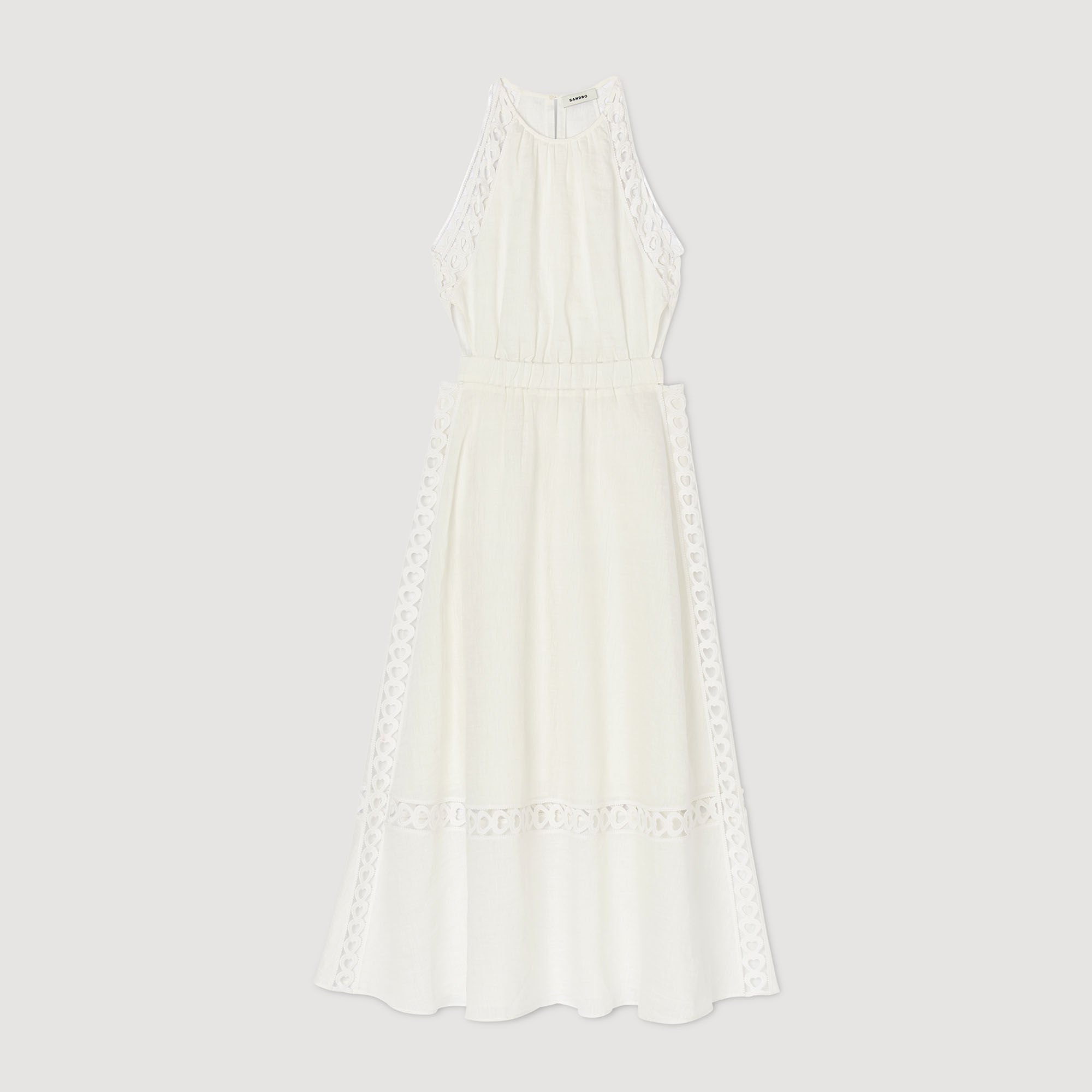 Langes Kleid aus Leinen 