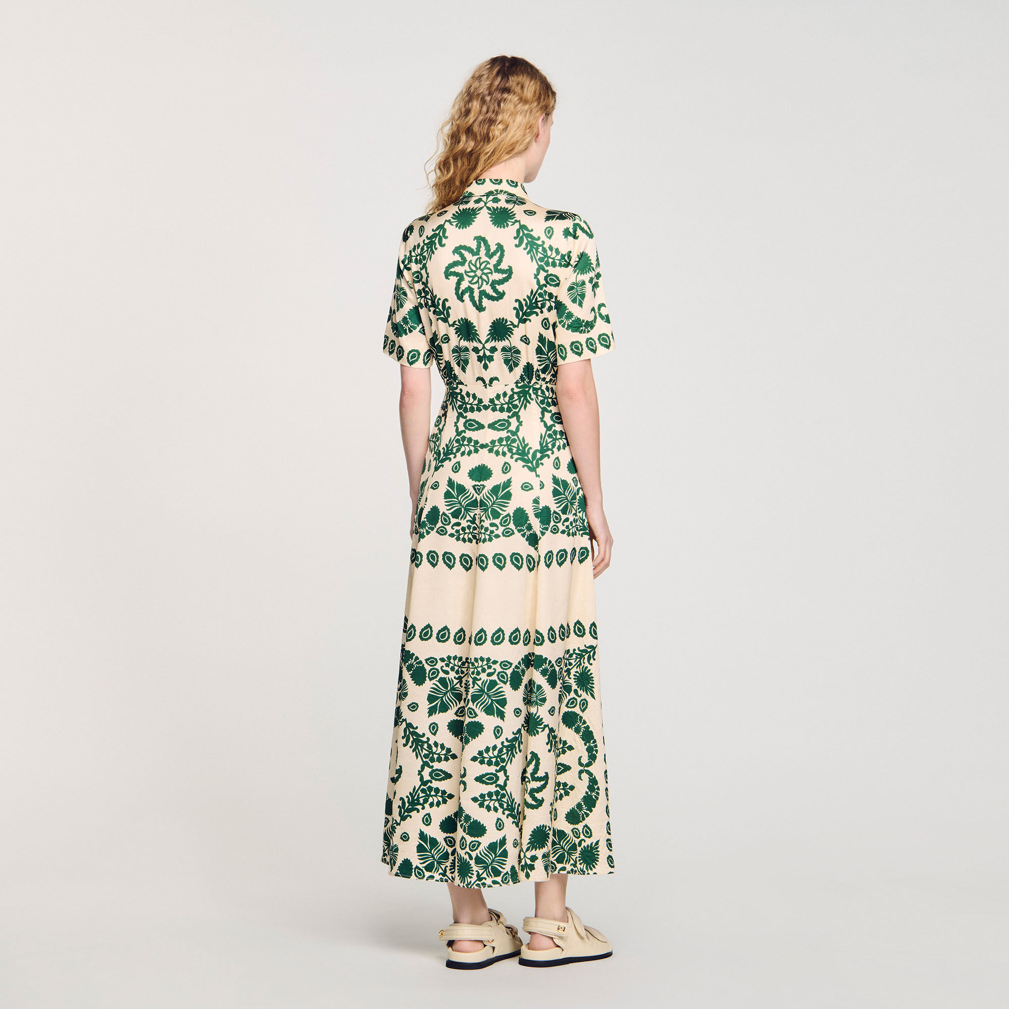 Langes Kleid mit Blumenprint