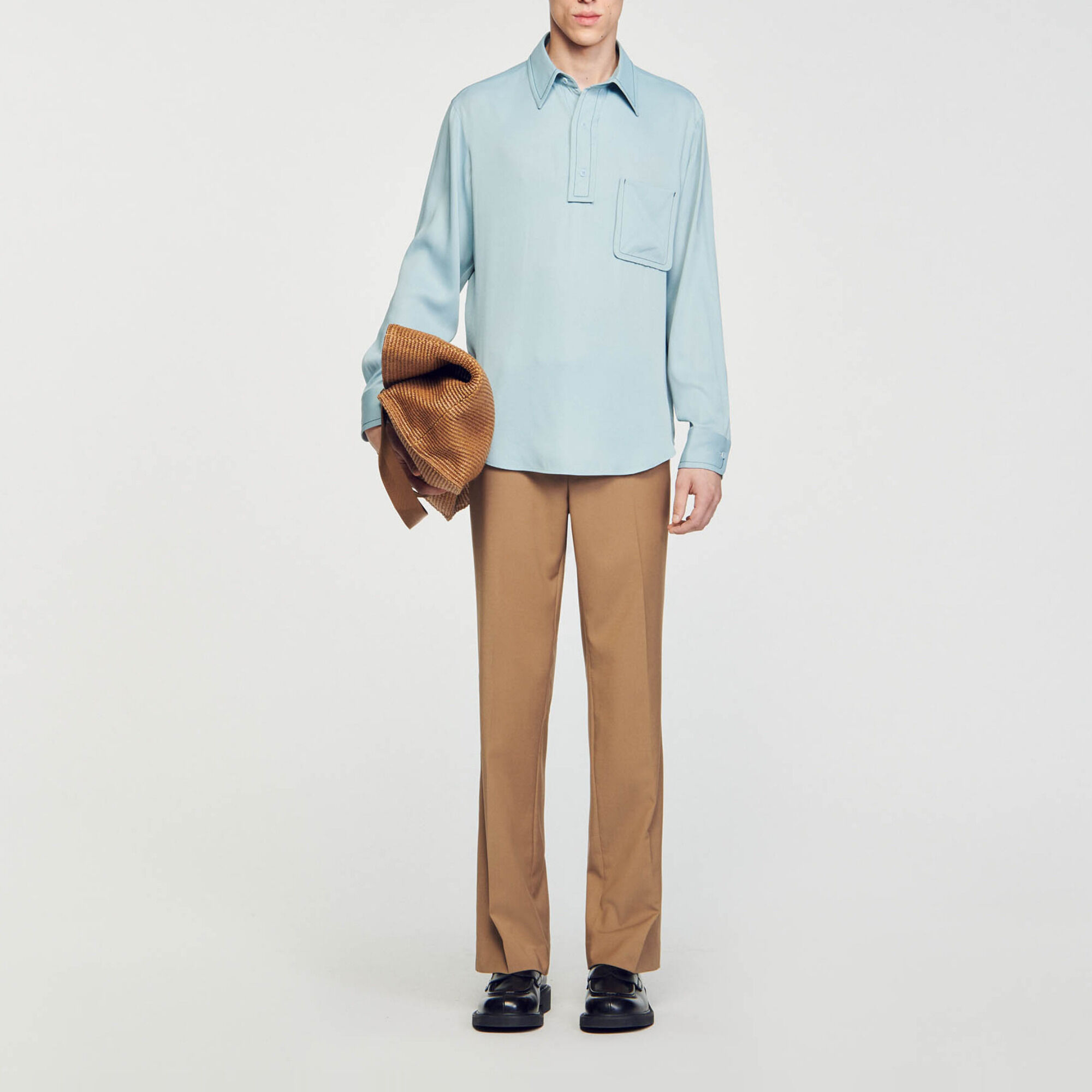 Fließendes Hemd Blue | Sandro Paris
