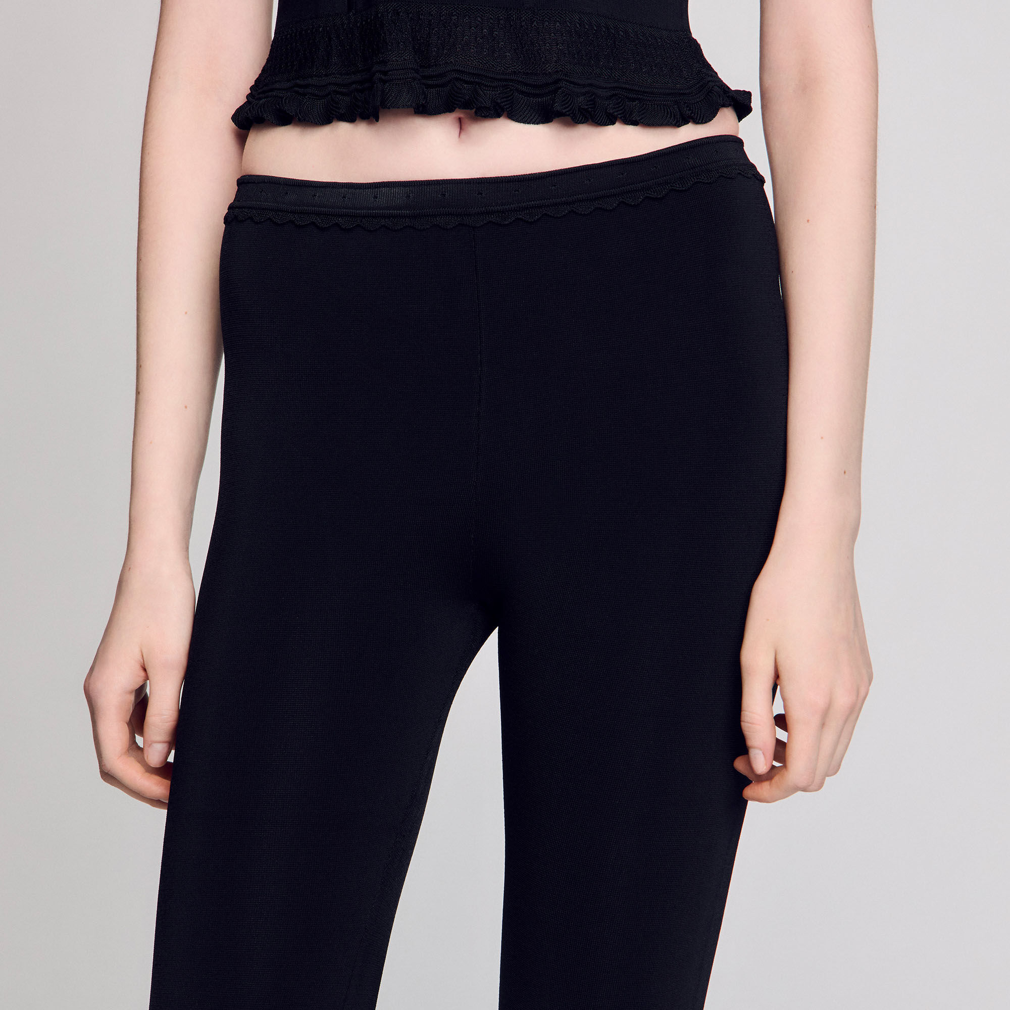 Caprihose mit Volants