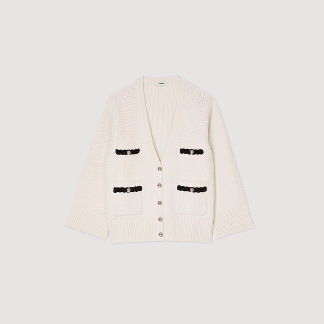 Langer Cardigan aus Wolle