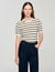 Pullover mit Streifen und Perlen
