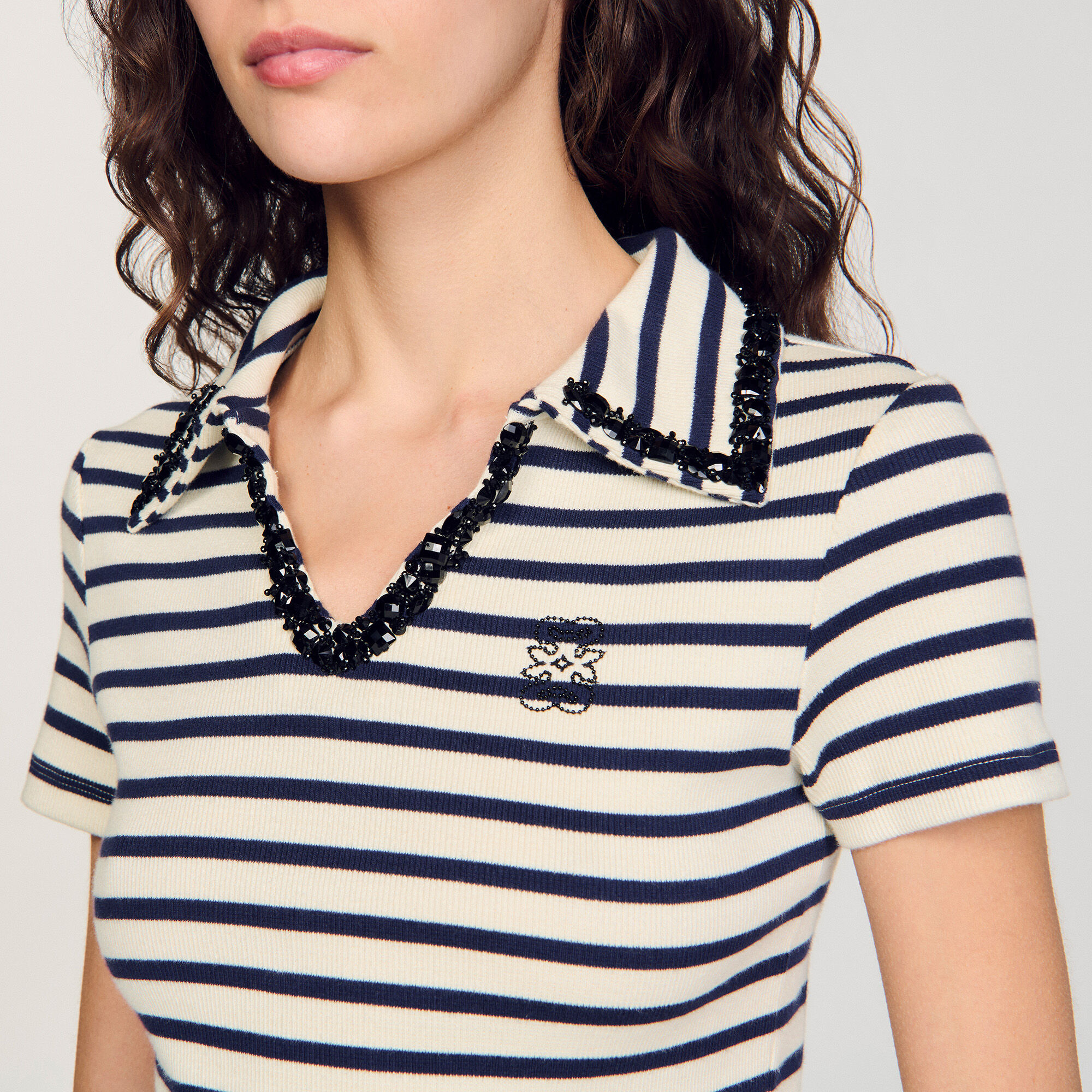 Poloshirt mit Streifen