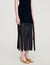 Langes Strickkleid mit Fransen