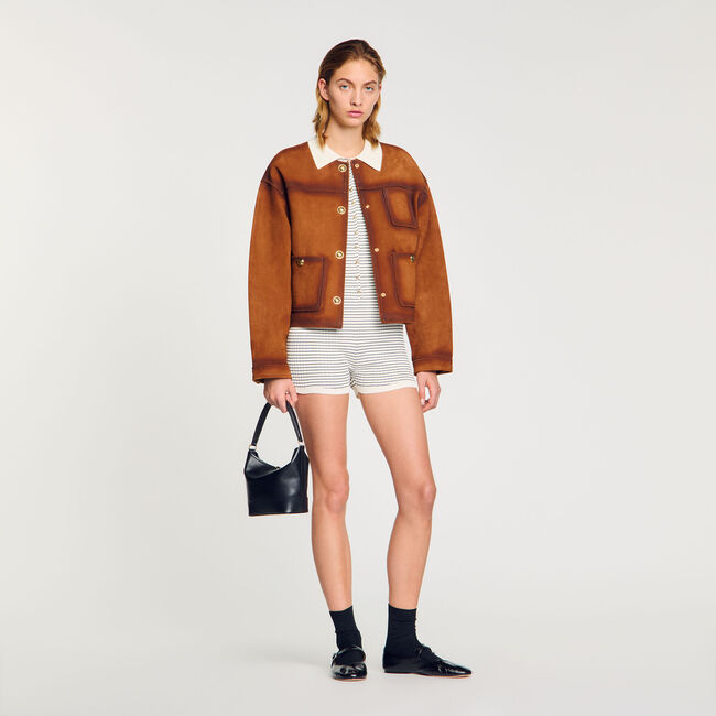 Velourslederjacke