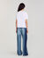 T-Shirt mit Blumenstickerei