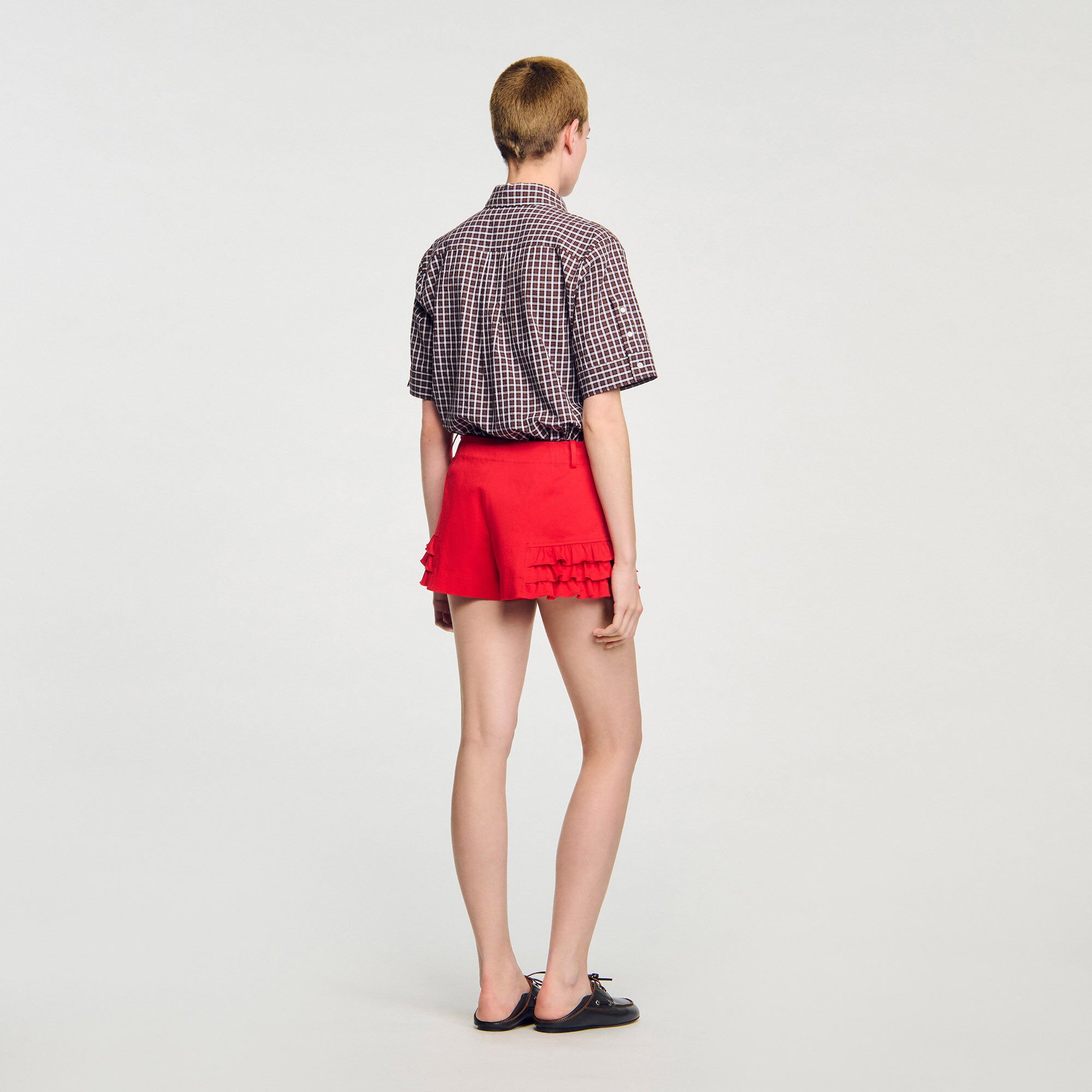 Shorts mit Volants