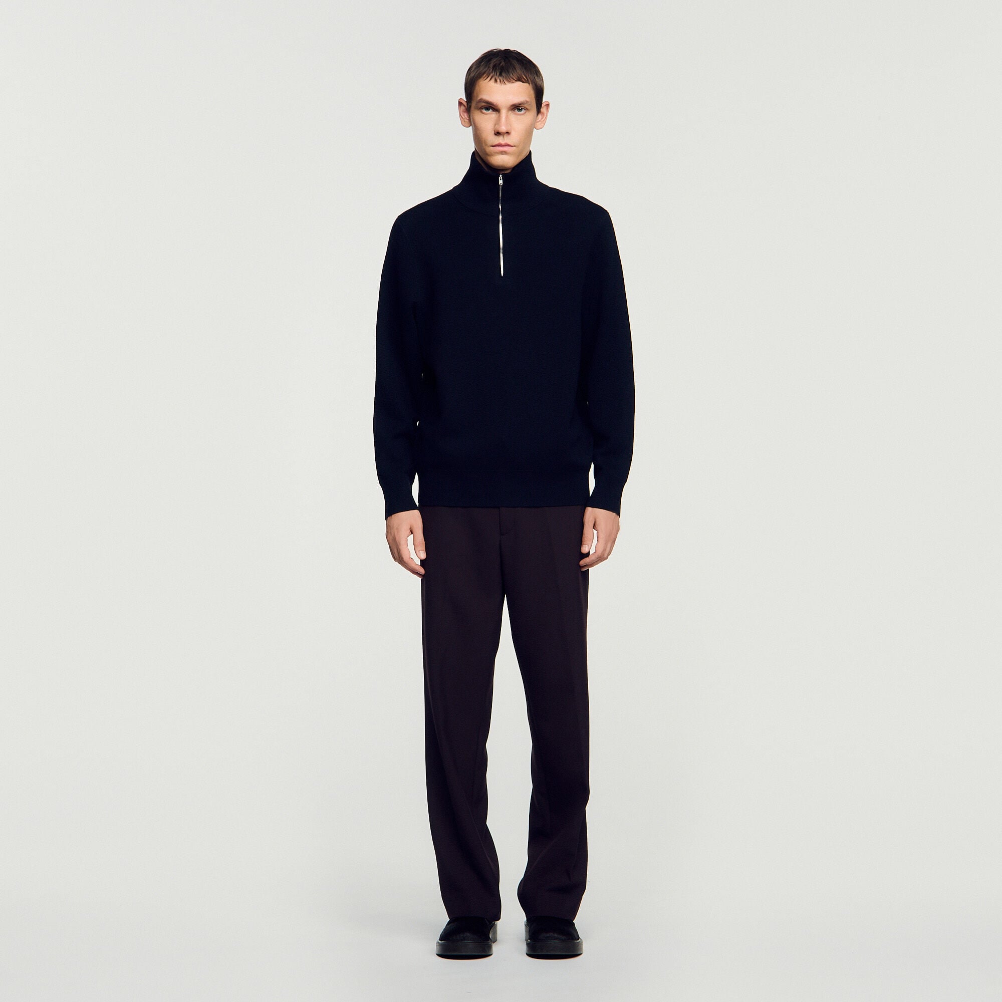 Pullover mit Stehkragen - Mixte | Sandro