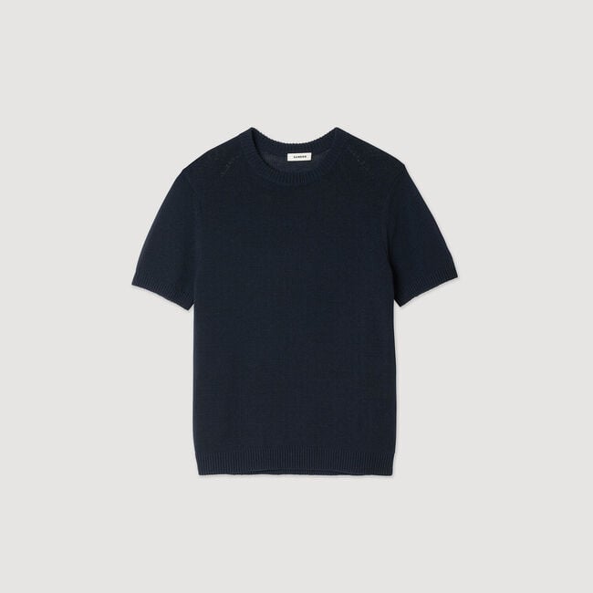 T-Shirt aus Feinstrick