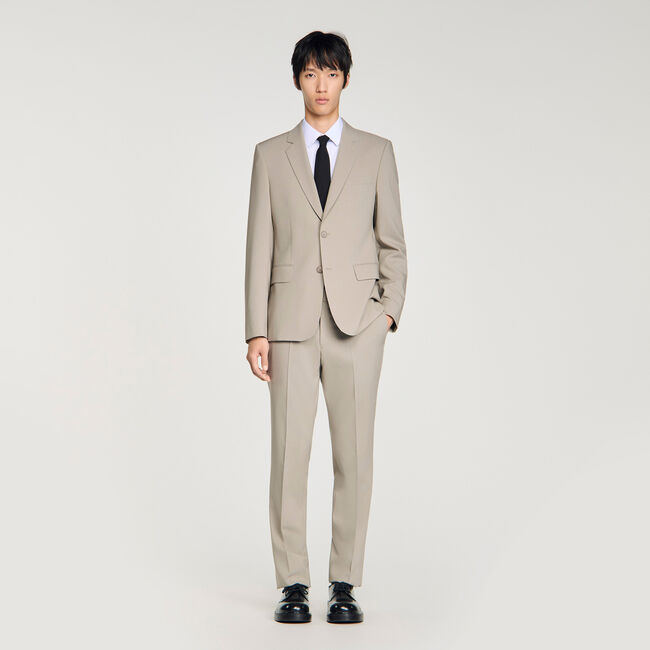 Anzugjacke aus Wolle