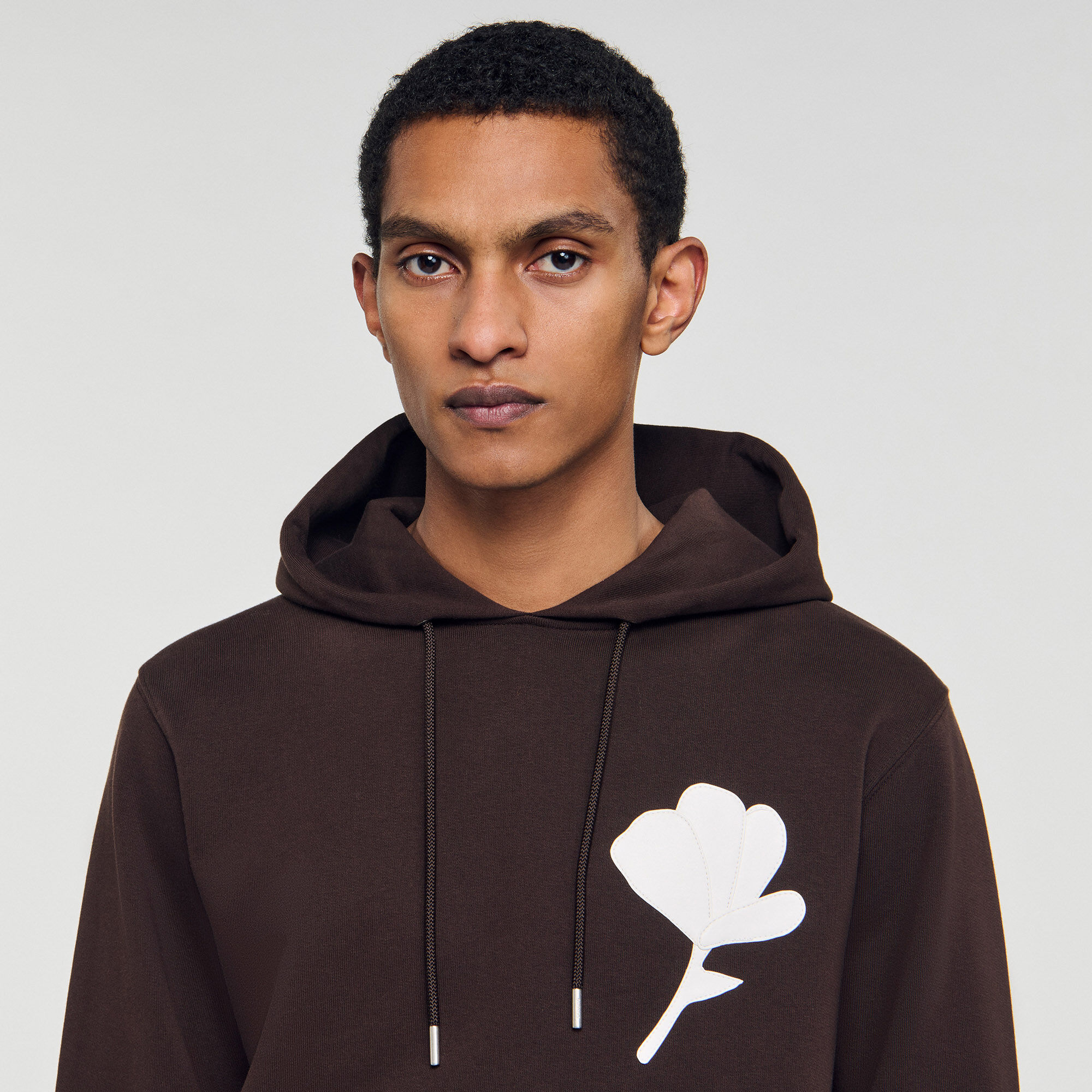 Sweatshirt mit Blumen-Patch