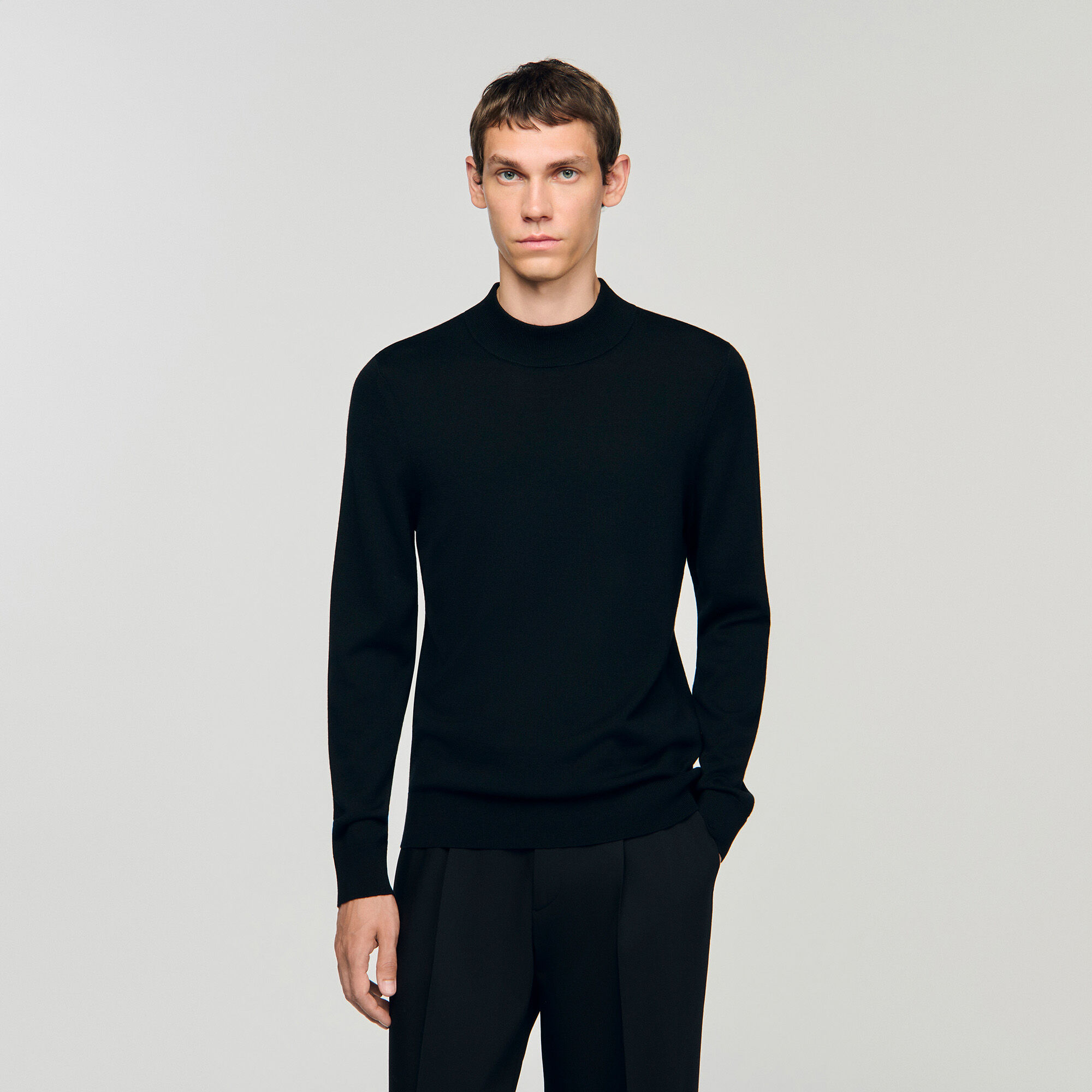 Pullover mit Stehkragen