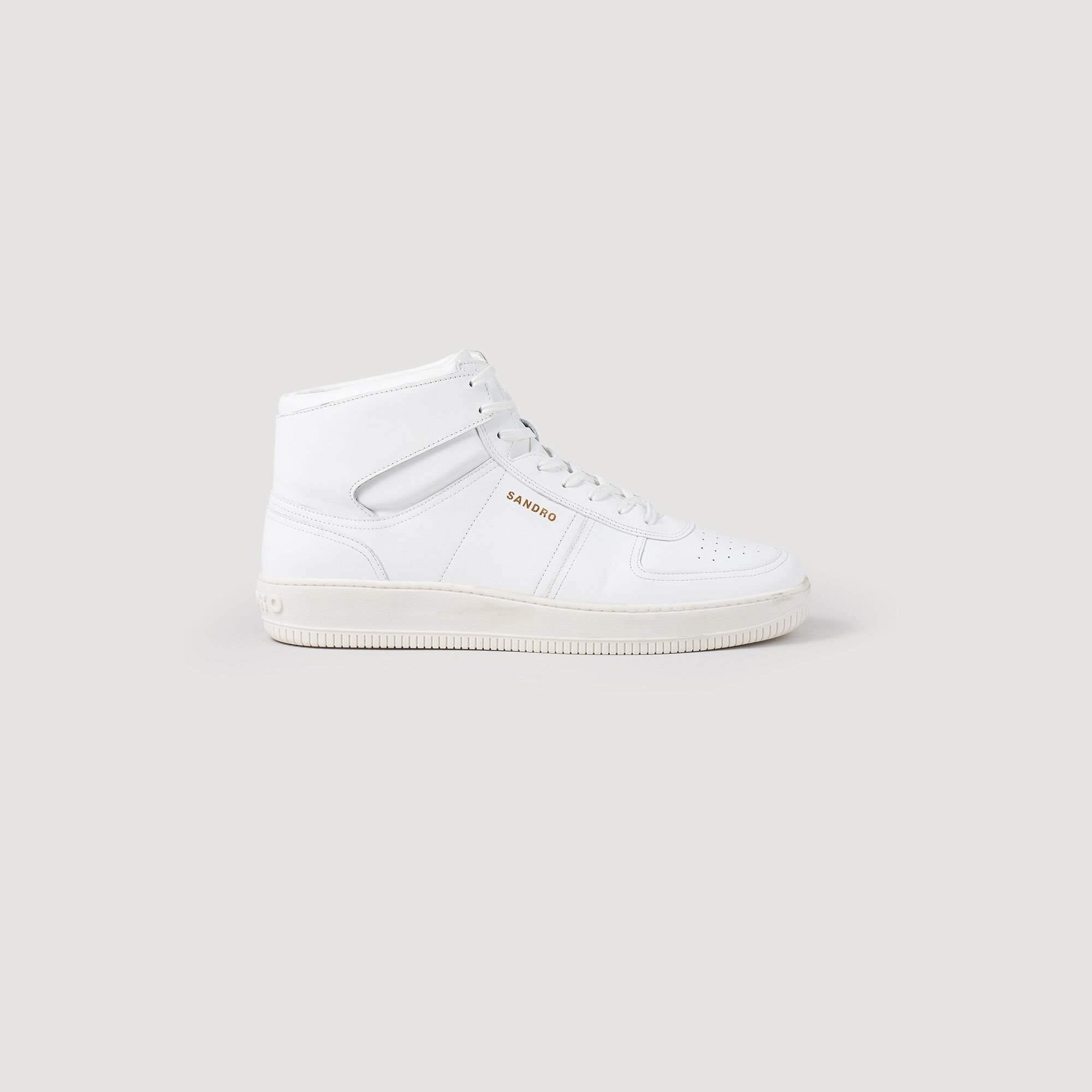 Hoher Sneaker aus Leder