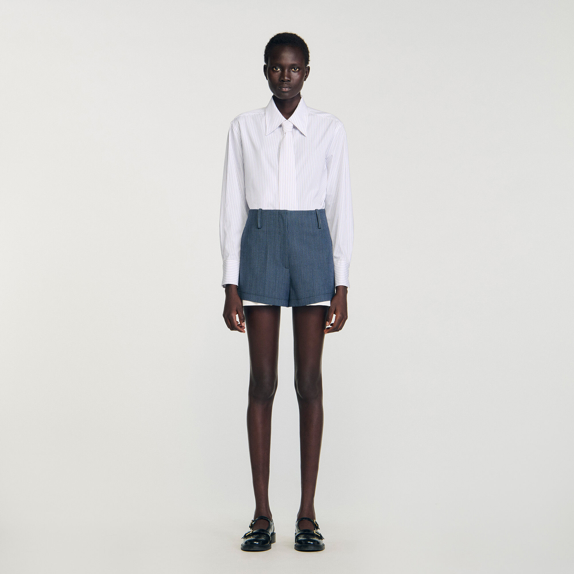 Gestreifte Shorts
