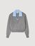 Pullover mit doppeltem Kragen