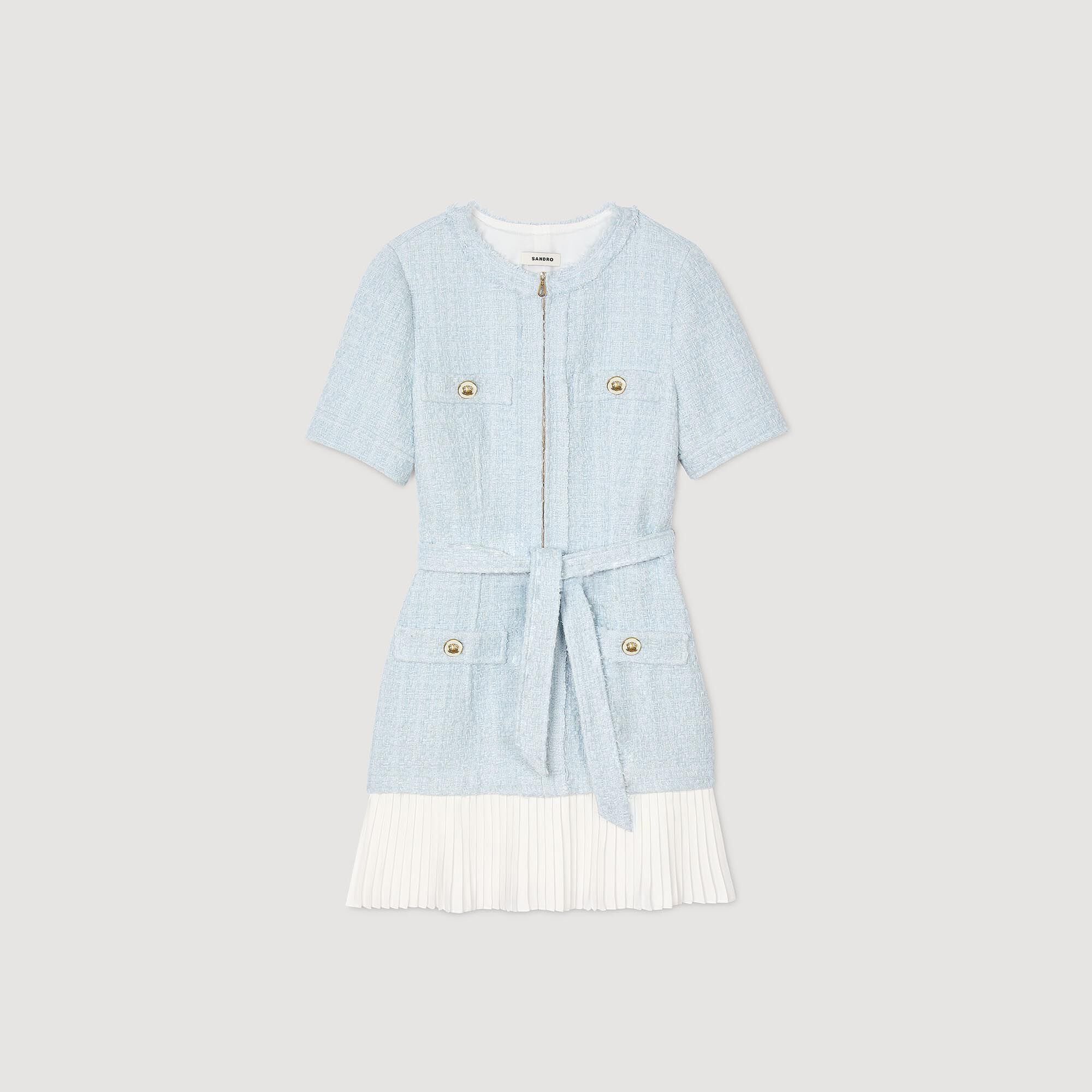 Kurzes Tweedkleid