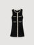 Kurzes Strickkleid aus Velours