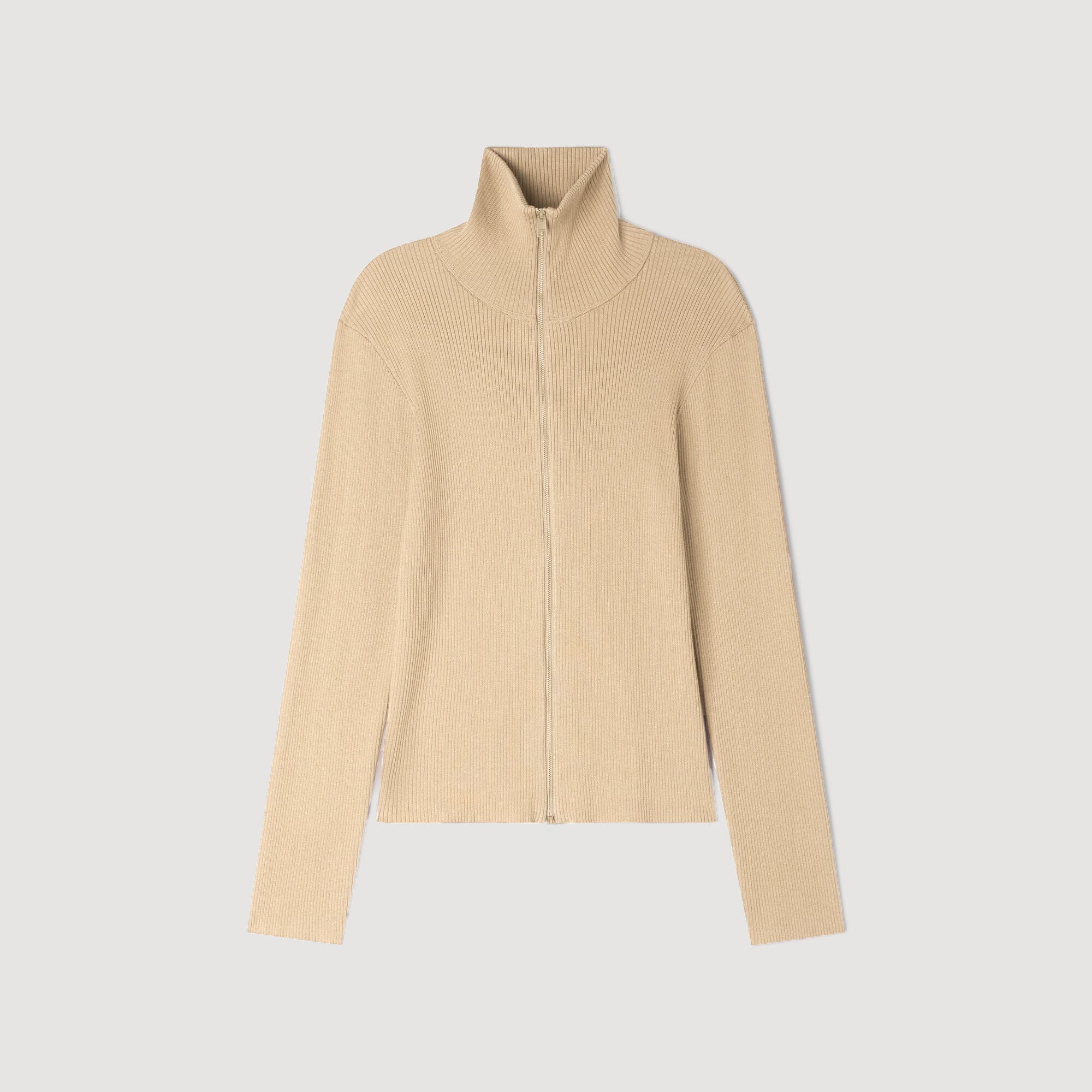 Cardigan mit Rei&szlig;verschlusskragen
