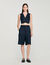 Gestreifte Bermudashorts mit Strass