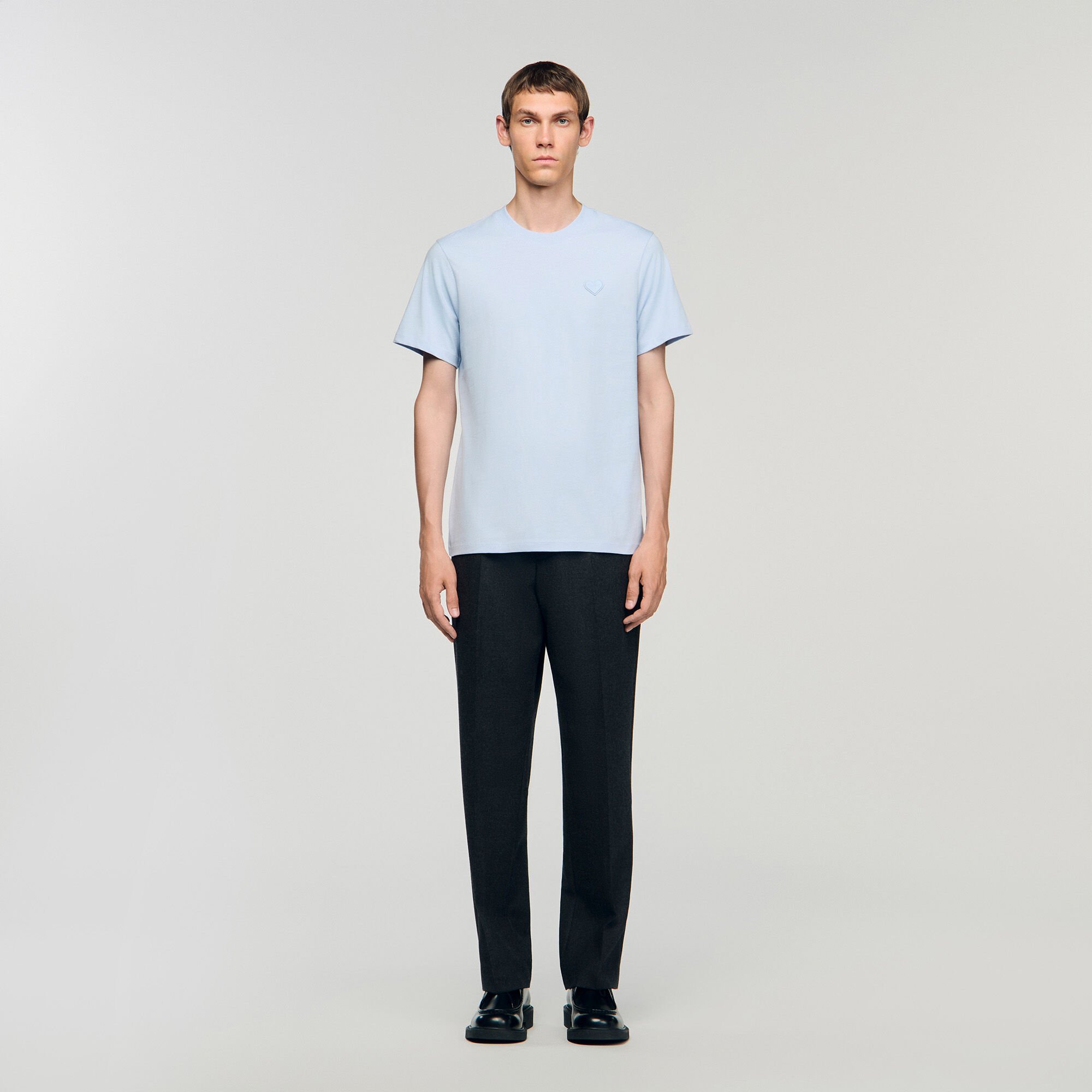 T-Shirt mit Herz-Patch