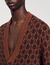 Cardigan mit Square-Cross-Jacquard